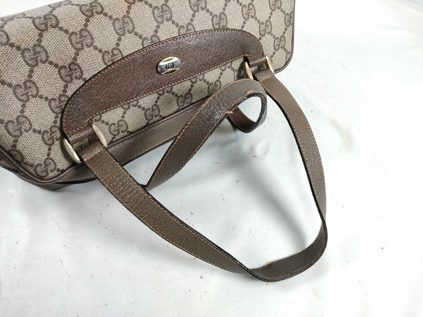 GUCCI GG Supreme PVC Old One-Shoulder Handbag