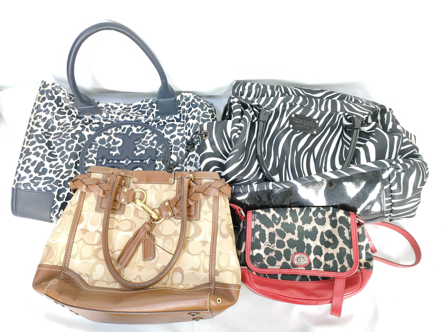 COACH Signature 10789/F24103/Tory Burch/Kate Spade Bag *4-Piece Handbag Set