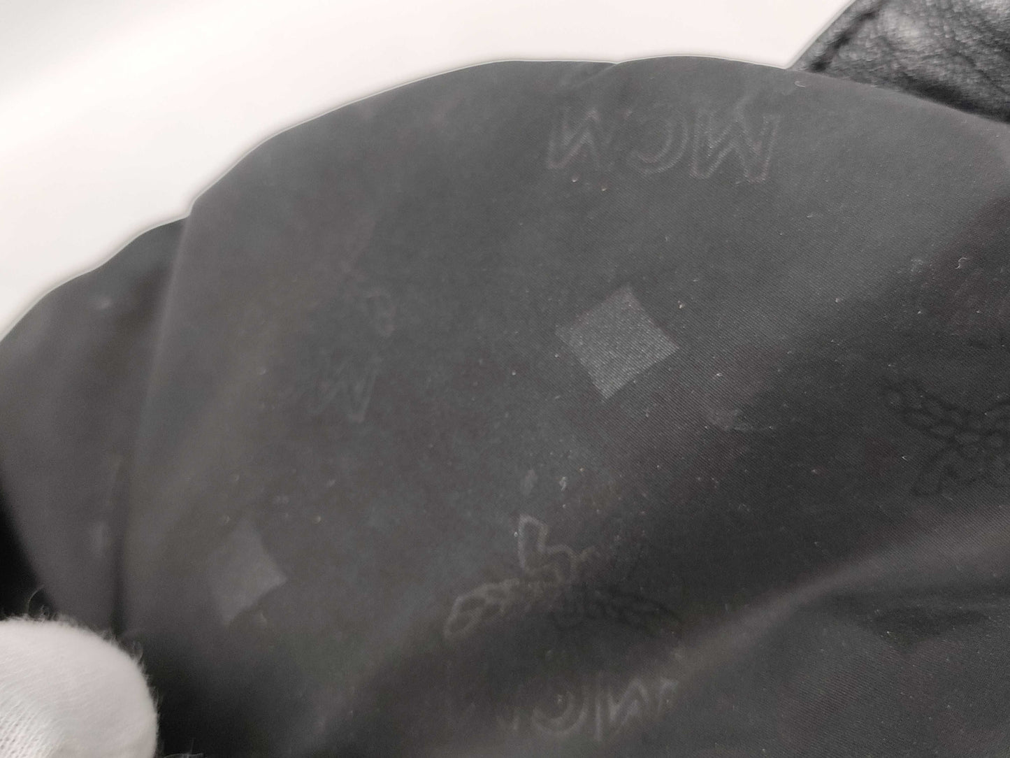 MCM Nylon Backpack Black Backpack