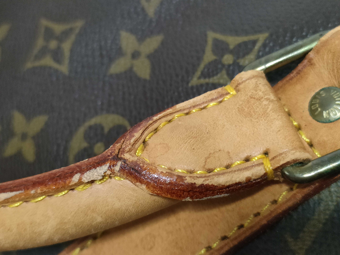 LOUIS VUITTON Monogram M41424 Keepall 55 Boston Bag
