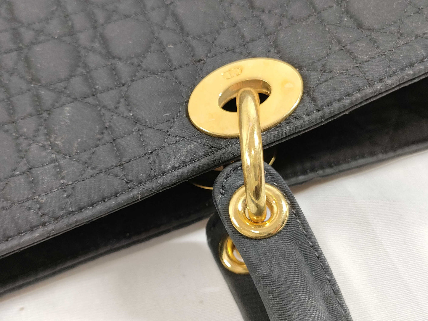 Dior Lady Dior Lady Dior Nylon Handbag