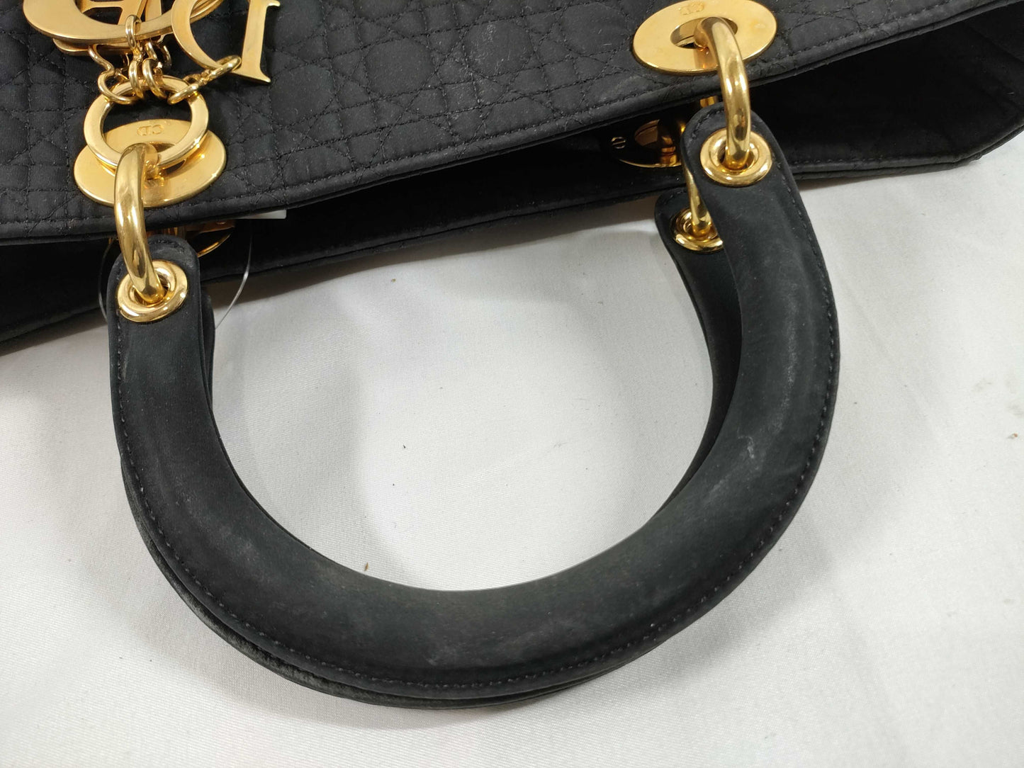 Dior Lady Dior Lady Dior Nylon Handbag
