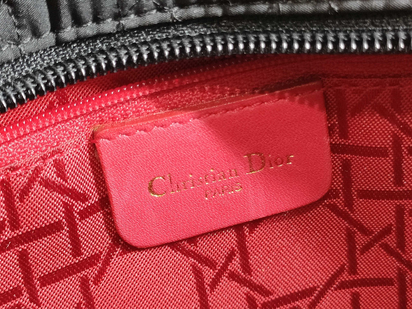 Dior Lady Dior Lady Dior Nylon Handbag
