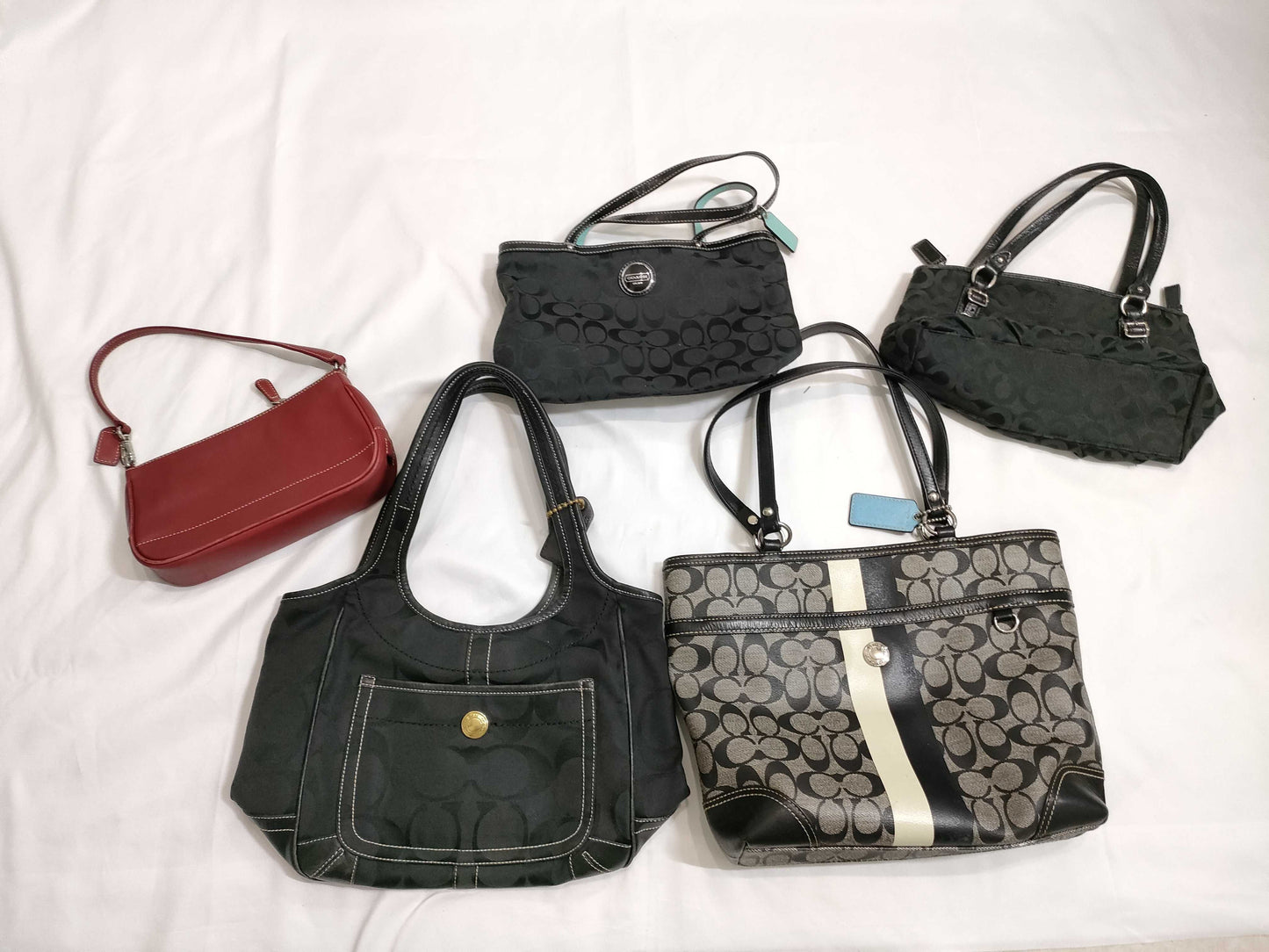 COACH Signature Hand Shoulder Bag 5-Piece Set