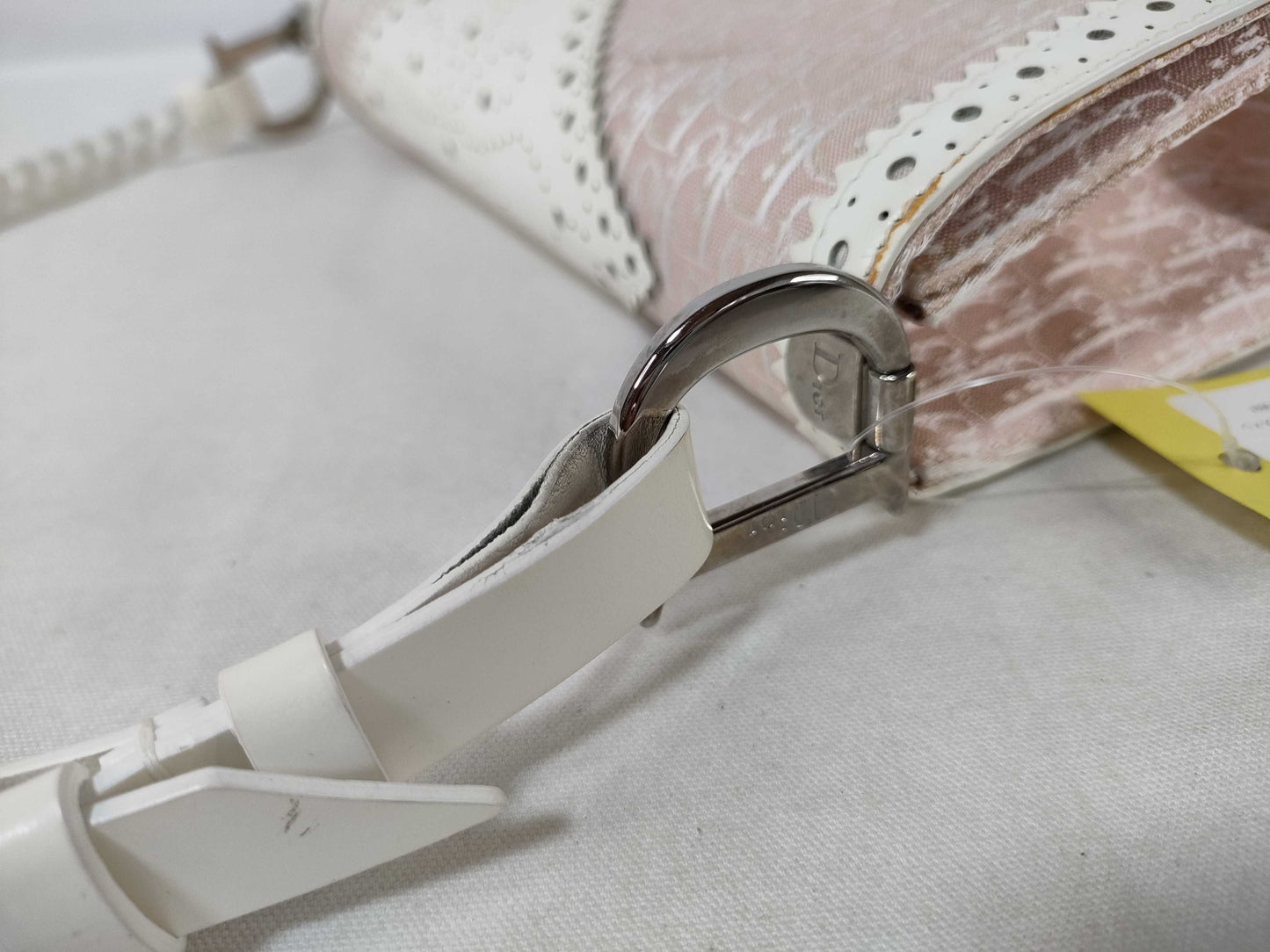 Dior Trotter One-Shoulder Canvas and Leather Shoulder Bag, Pink, 05-MA-0024