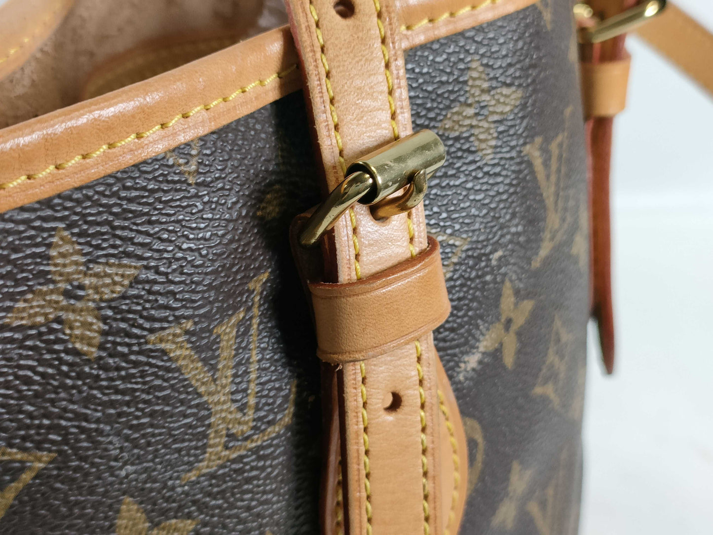 LOUIS VUITTON M42238 Monogram Bucket PM Tote Bag