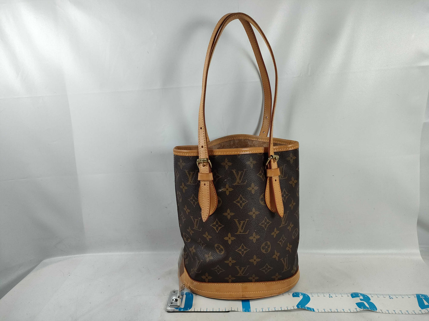 LOUIS VUITTON M42238 Monogram Bucket PM Tote Bag