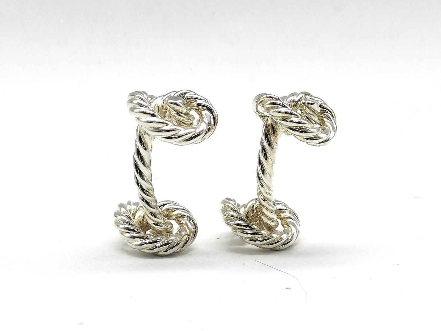 HERMES Rope 13.3g Tie Clip/Cufflinks