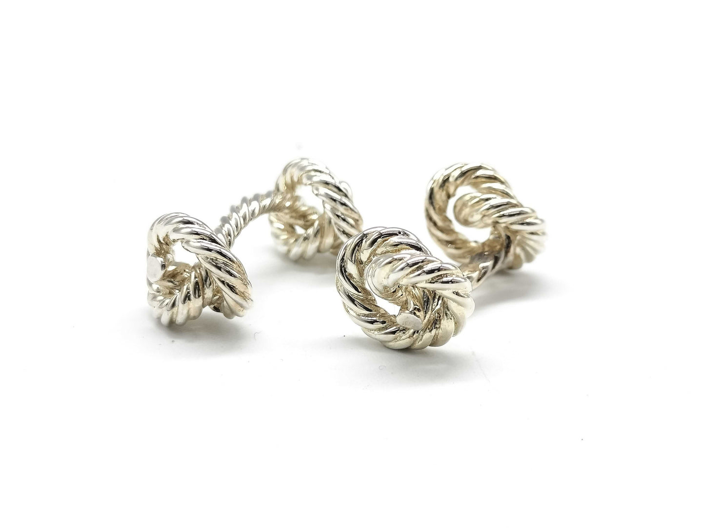 HERMES Rope 13.3g Tie Clip/Cufflinks