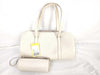 LOUIS VUITTON M5286J Epi Soufflot White Handbag with Pouch