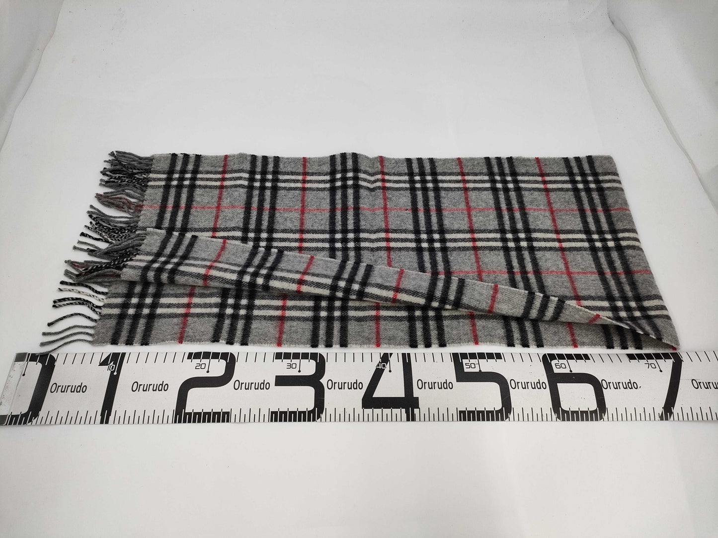 BURBERRY Scarf/Nova Check/Gray/Wool Scarf