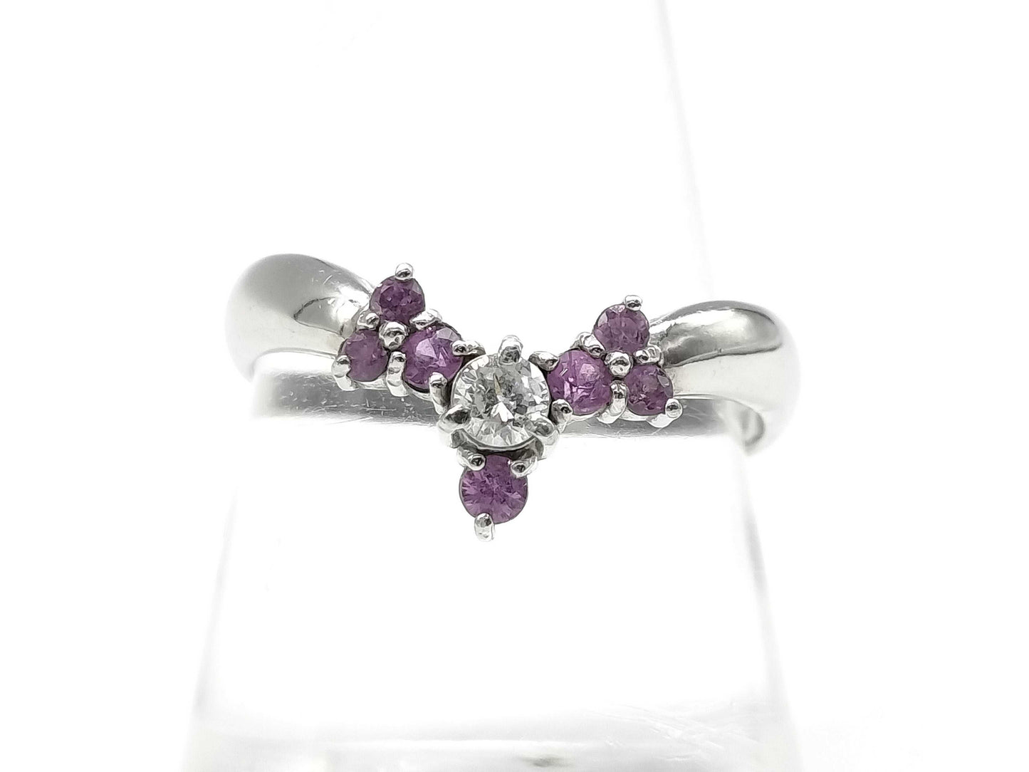R 0.30ct D 0.10ct PT900 3.7g Ring