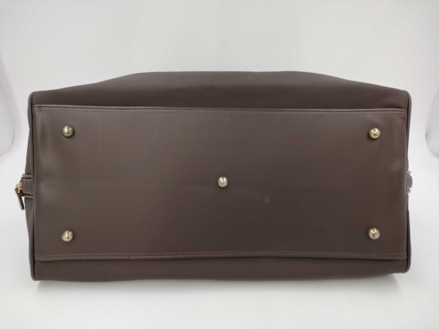 BURBERRY Leather Boston Bag with Nova Check Interior