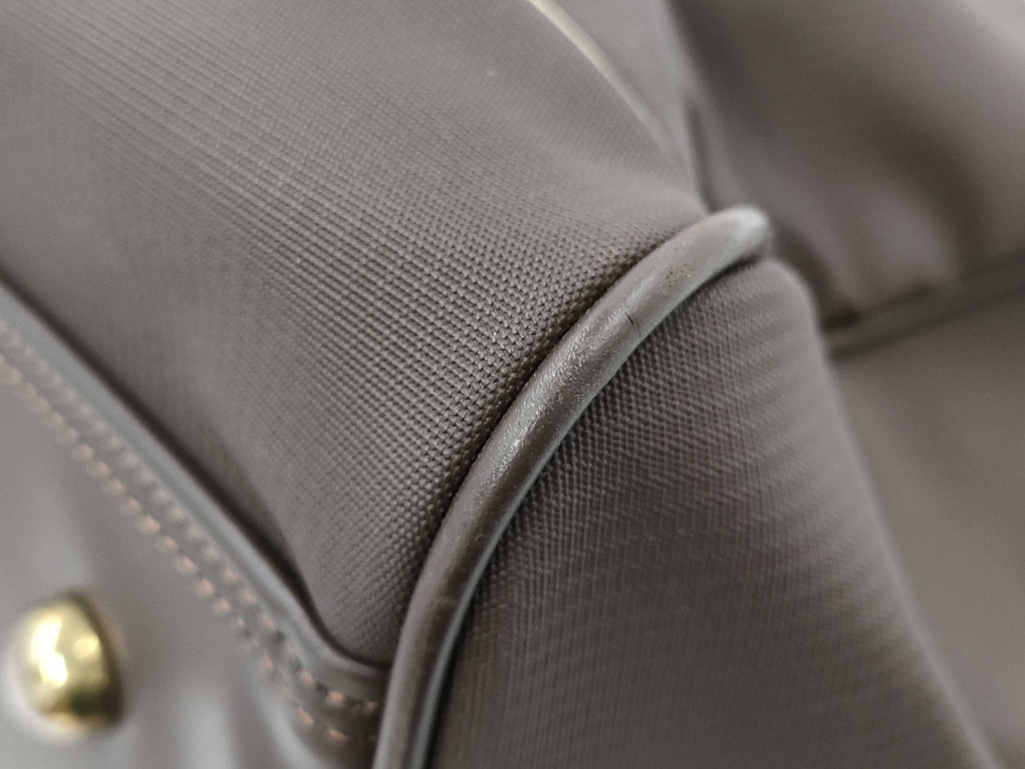BURBERRY Leather Boston Bag with Nova Check Interior