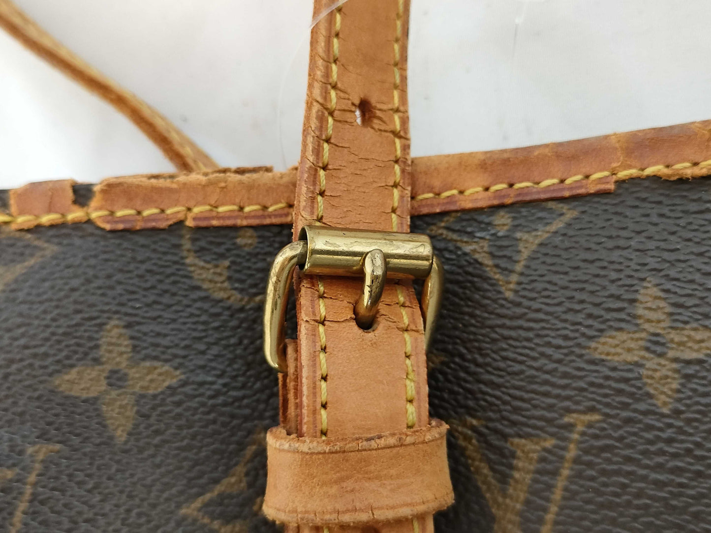 LOUIS VUITTON RFID Unverifiable, Serial Unverifiable, Monogram Bucket Tote Bag, Interior Damaged