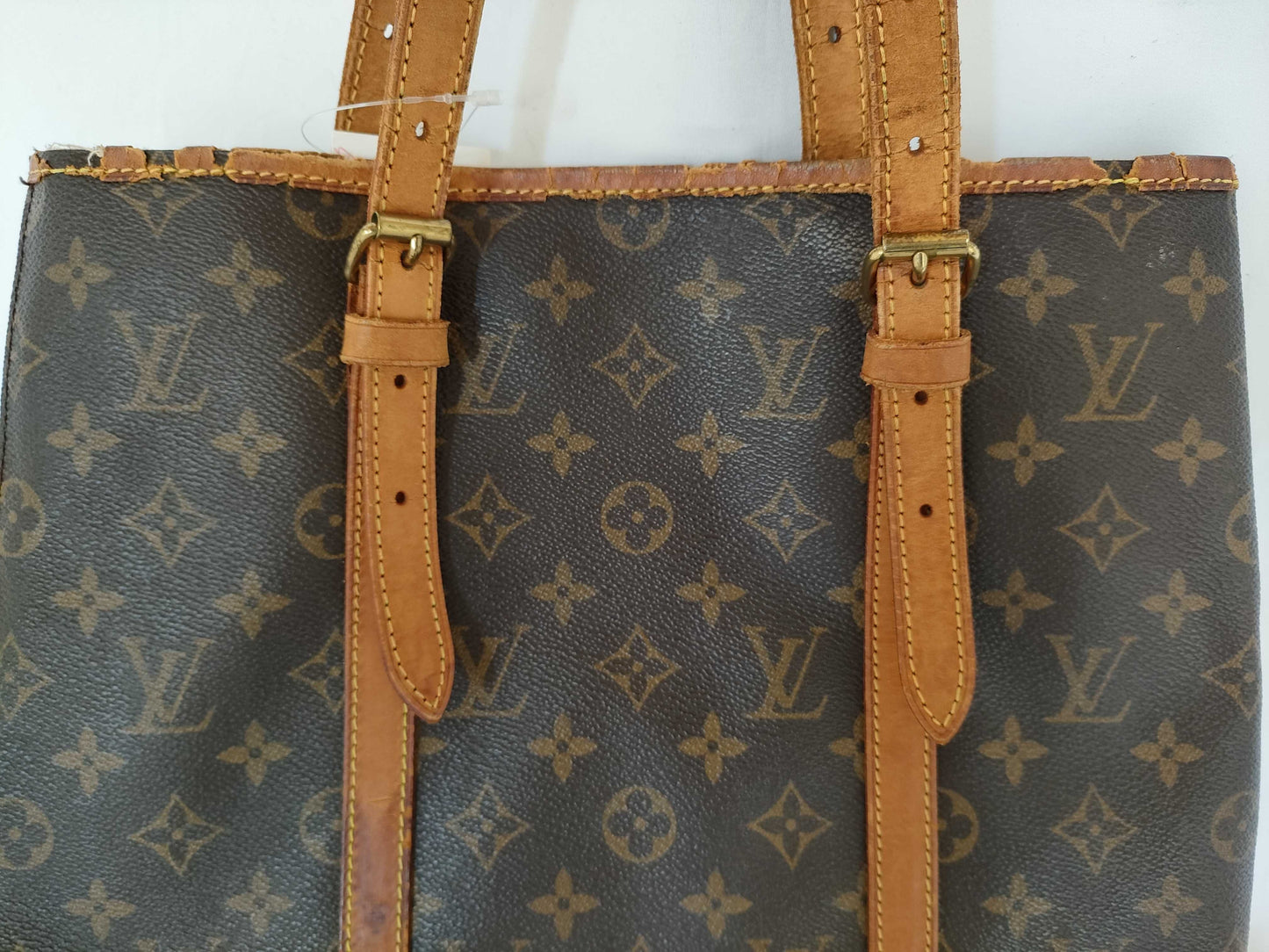 LOUIS VUITTON RFID Unverifiable, Serial Unverifiable, Monogram Bucket Tote Bag, Interior Damaged