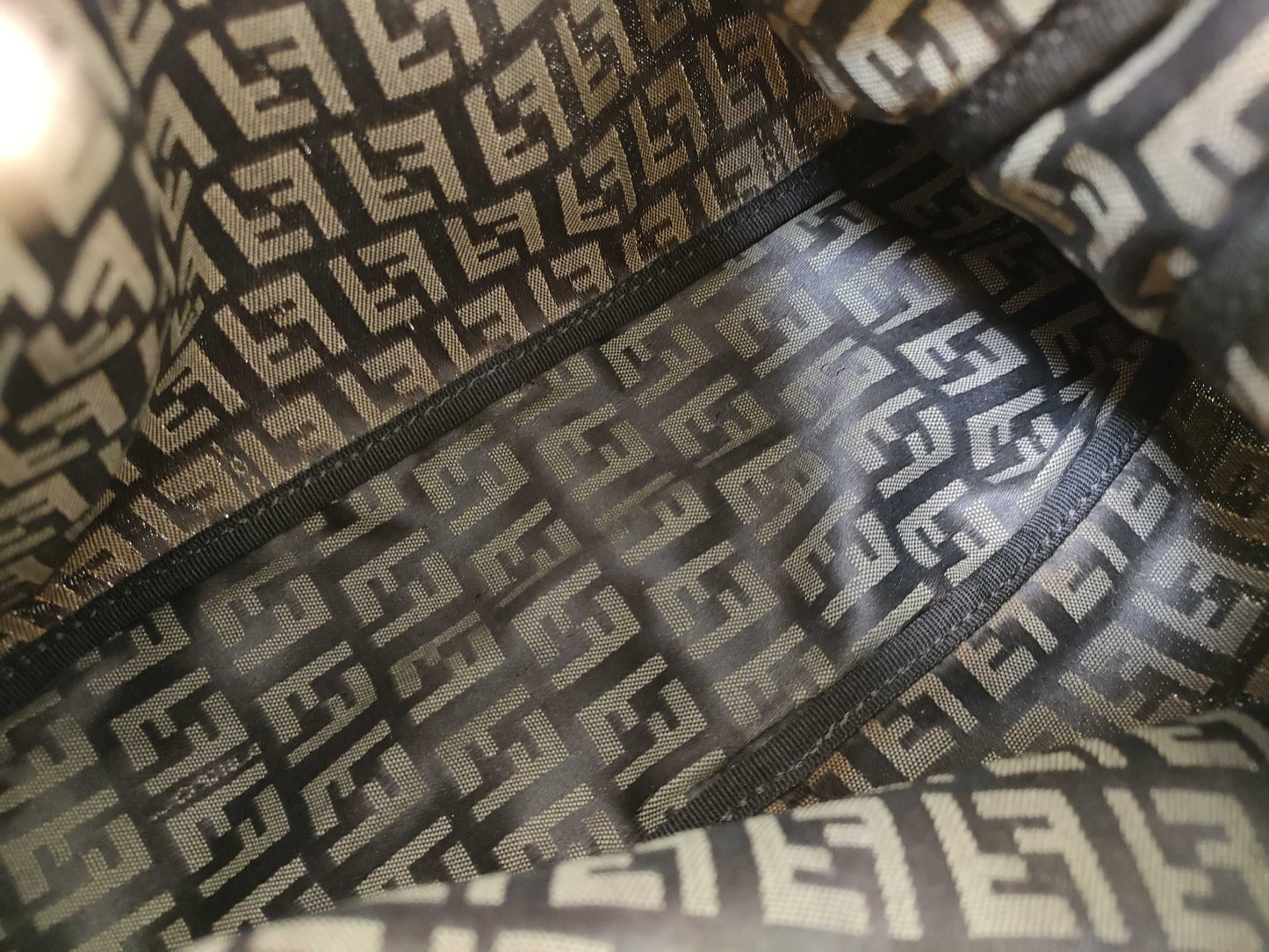 FENDI Zucca pattern hand pouch handbag