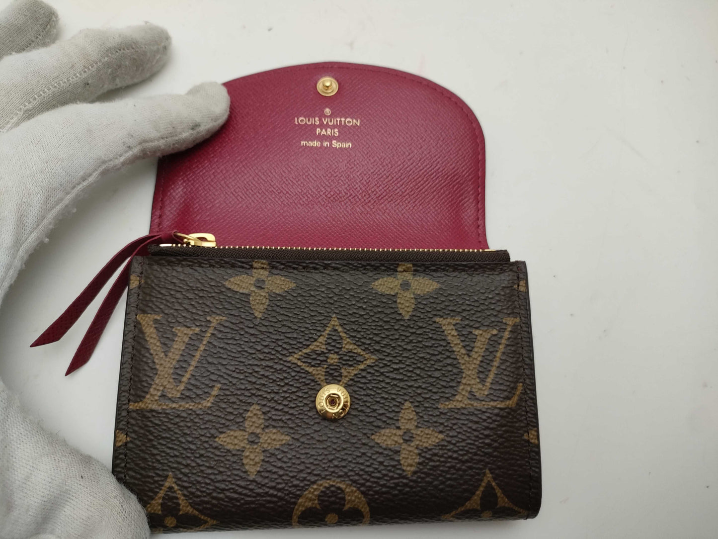 LOUIS VUITTON Monogram Porte Monnaie Rosalie Wallet