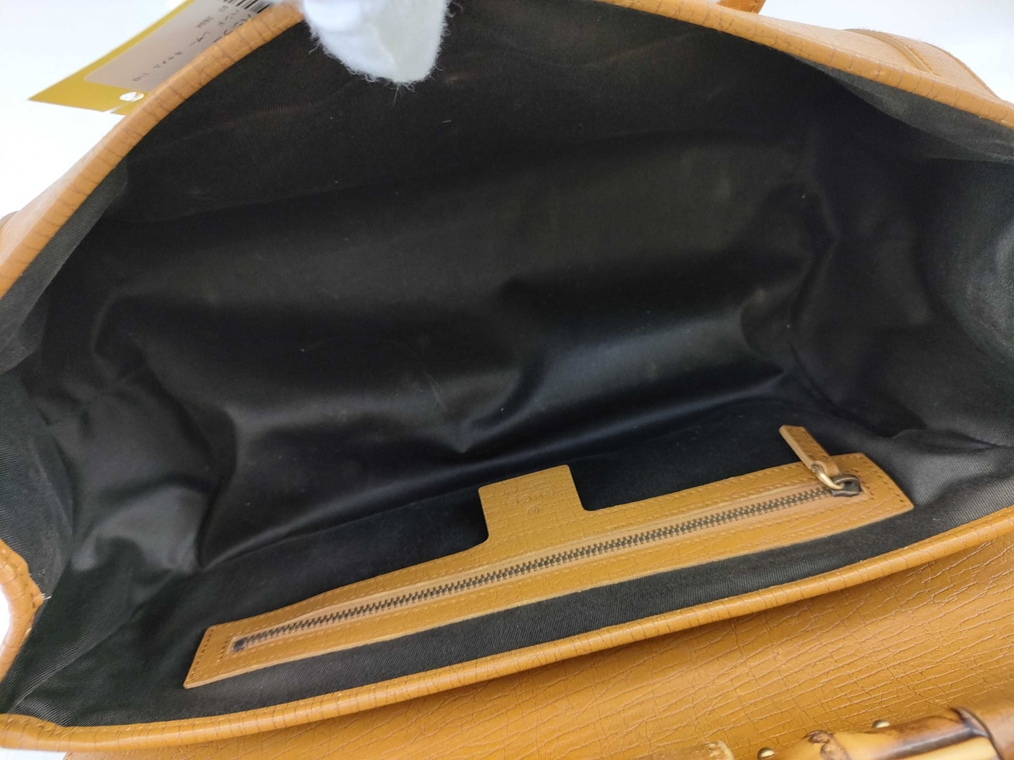 GUCCI Bamboo Hand Leather Camel 114993 2684 Handbag