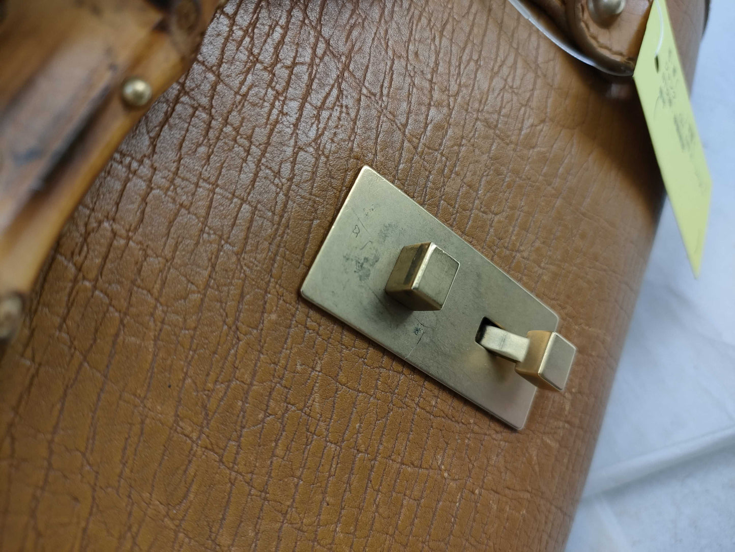 GUCCI Bamboo Hand Leather Camel 114993 2684 Handbag