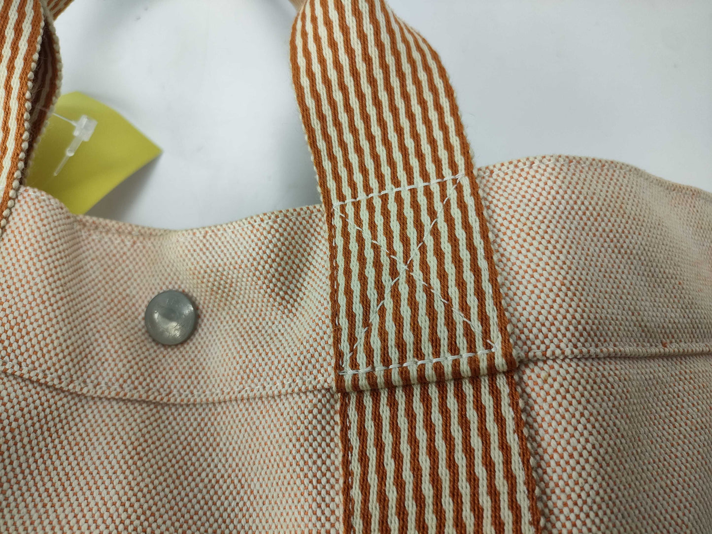 HERMES Foul Tou Foul Tou/Canvas Handbag/Orange Color