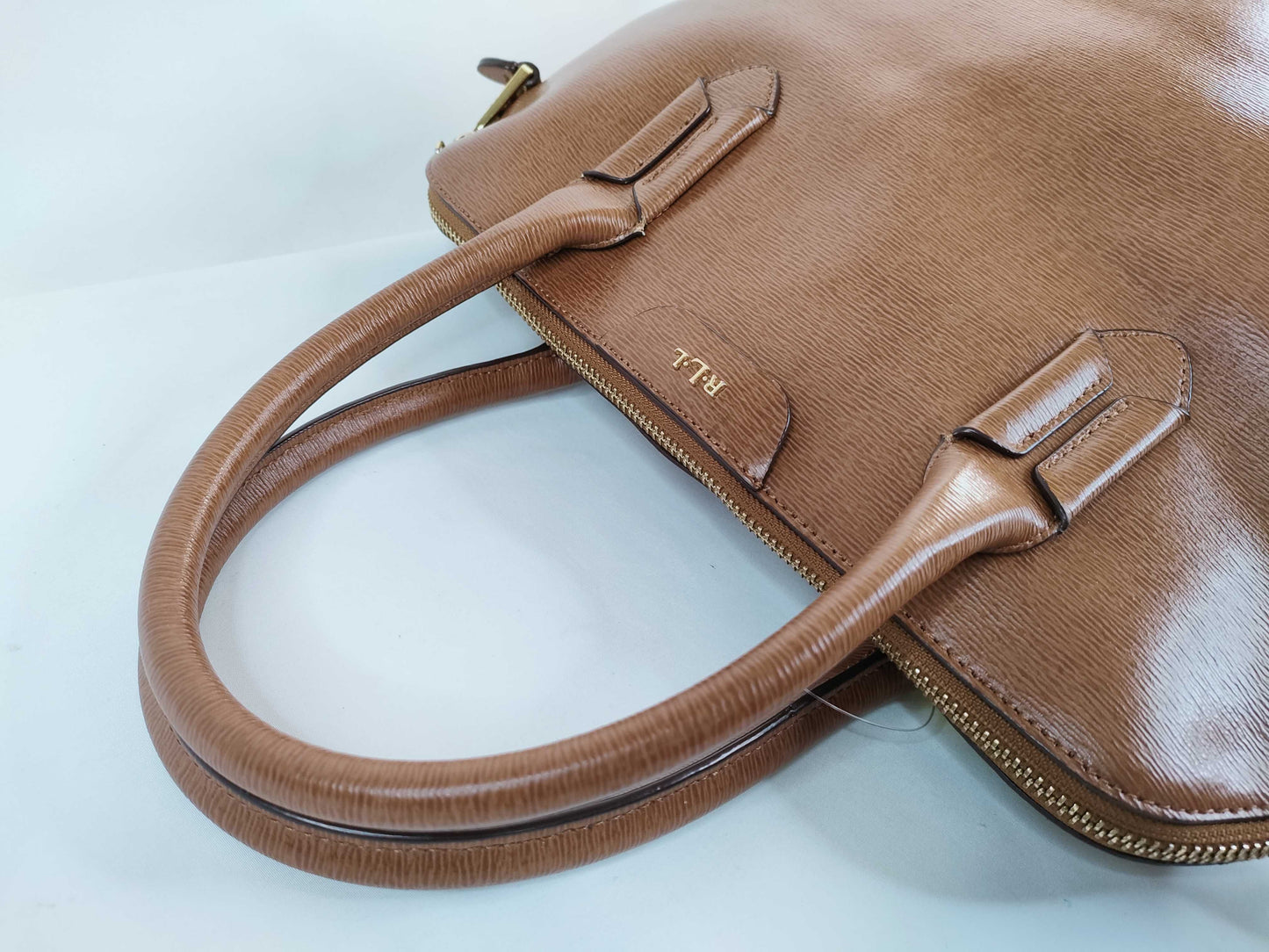 Ralph LAUREN Leather 2-Way Bag Handbag