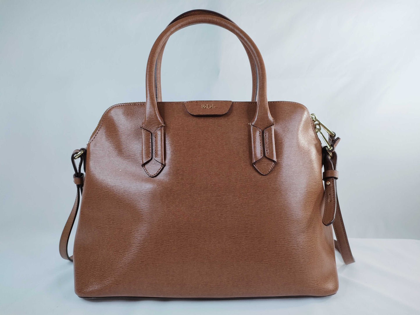 Ralph LAUREN Leather 2-Way Bag Handbag