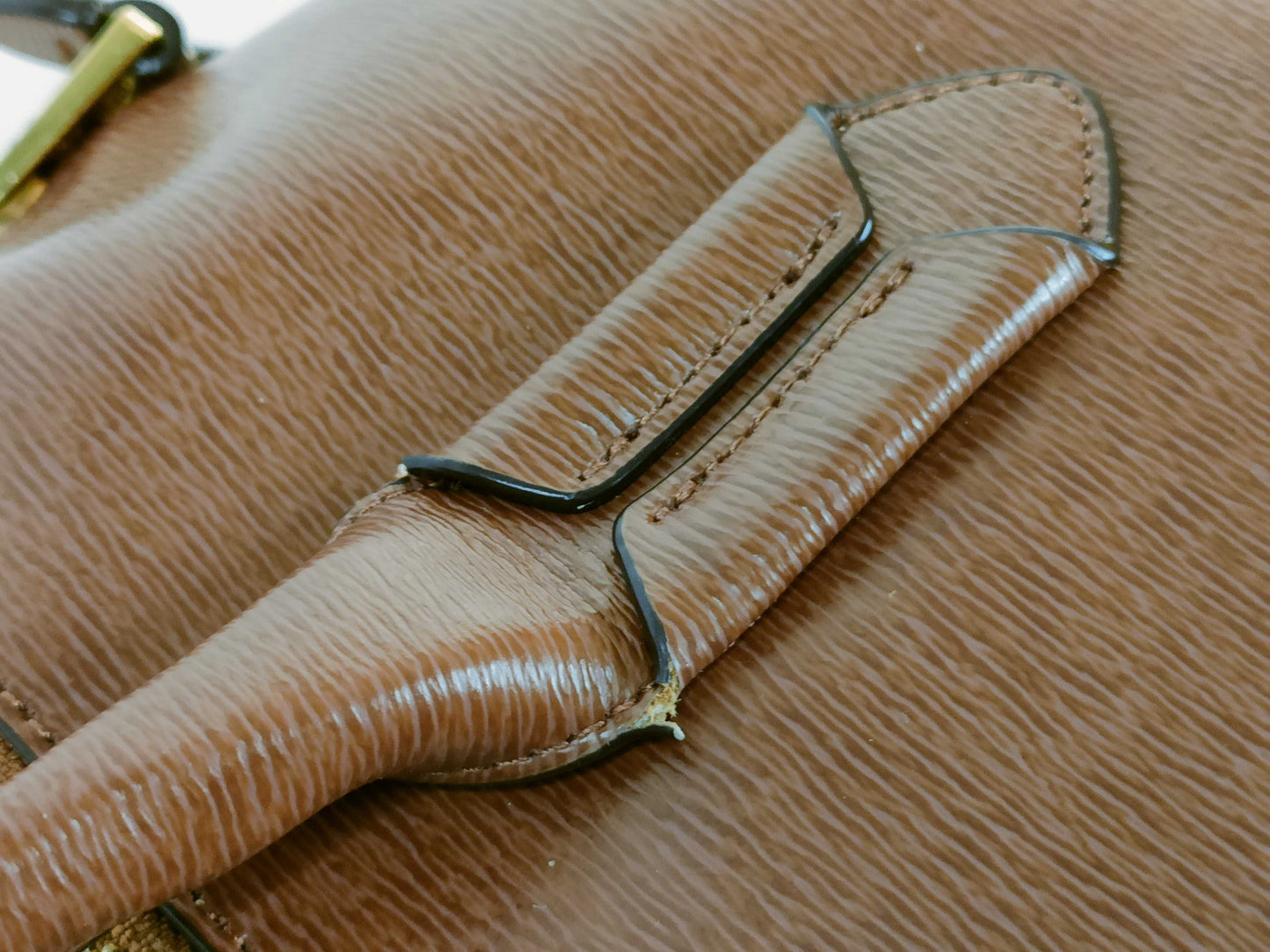 Ralph LAUREN Leather 2-Way Bag Handbag