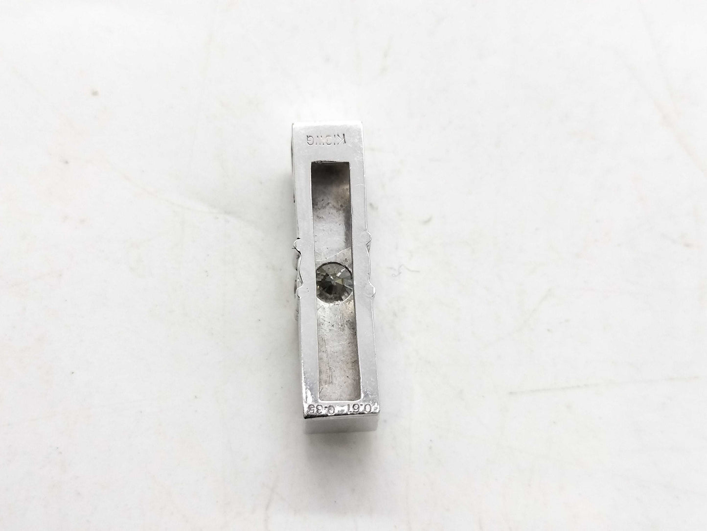 D 0.61ct FD 0.35ct K18WG 3.3g Pendant top