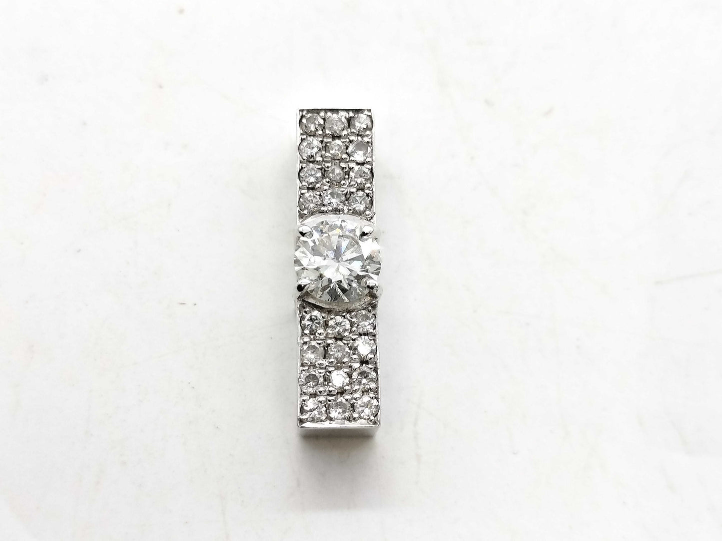 D 0.61ct FD 0.35ct K18WG 3.3g Pendant top