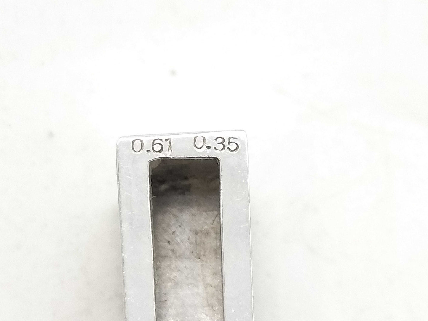 D 0.61ct FD 0.35ct K18WG 3.3g Pendant top