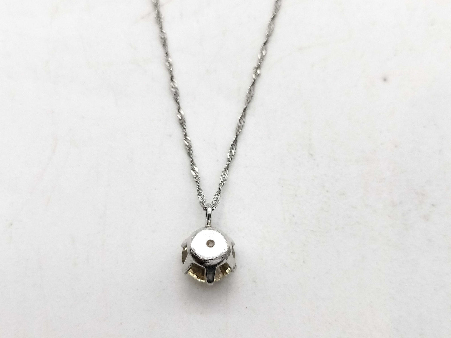 D0.7ct Pt900/Pt850 1.0g Necklace