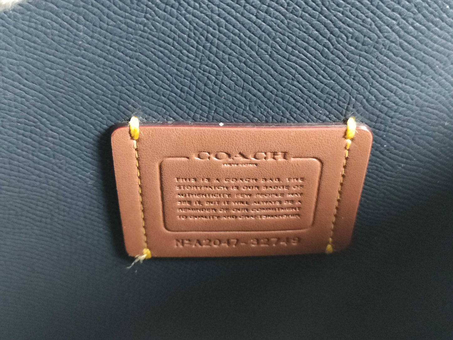 COACH Signature PVC and Leather 2-Way Handbag 32749 Handbag