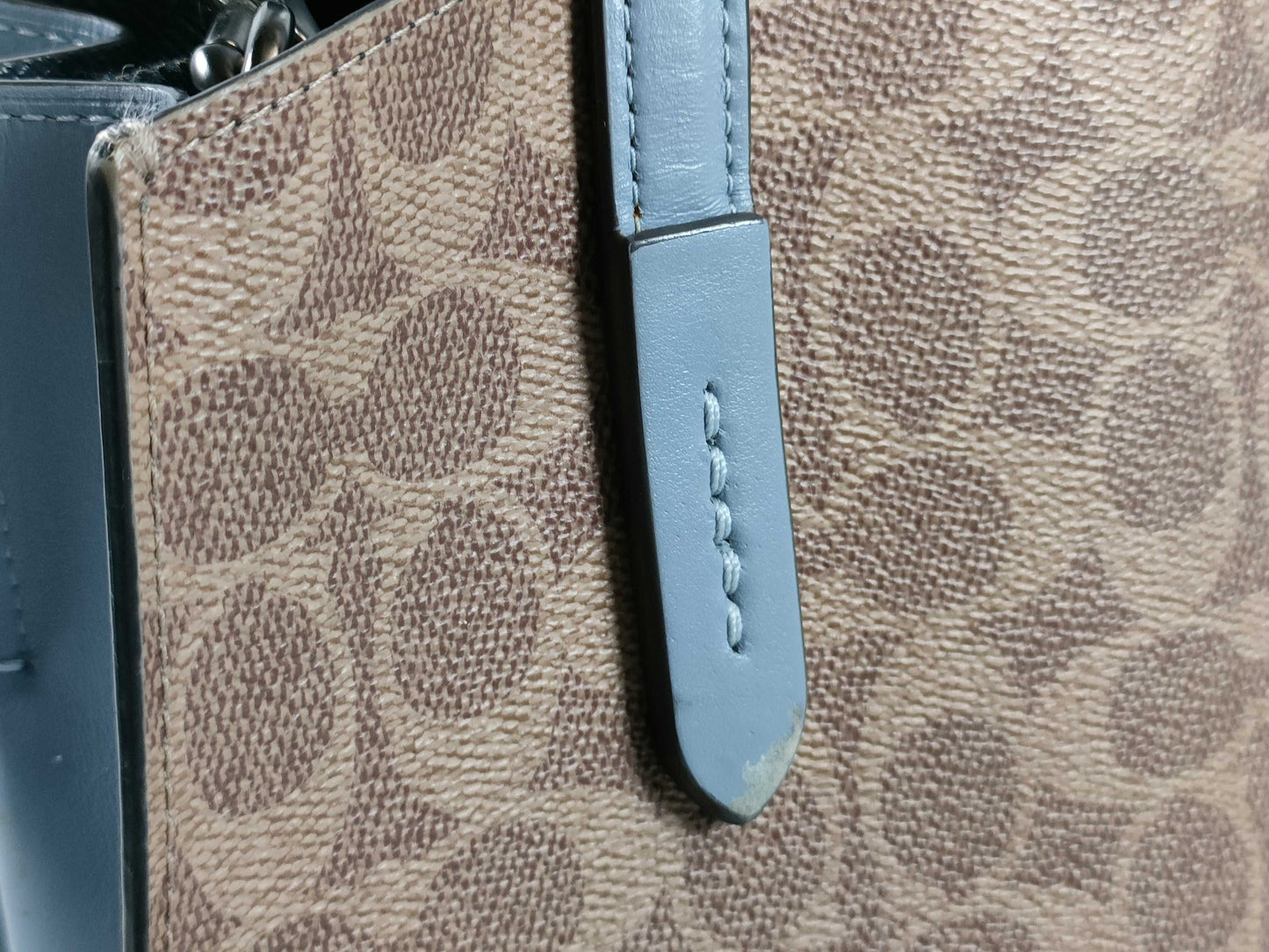 COACH Signature PVC and Leather 2-Way Handbag 32749 Handbag