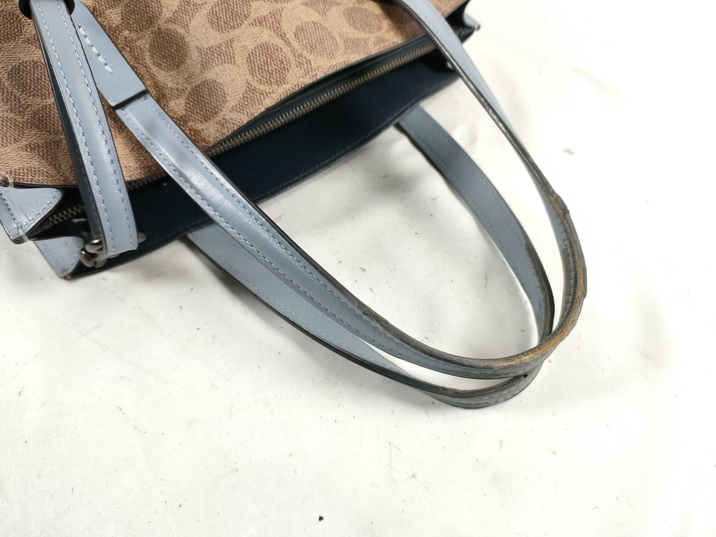 COACH Signature PVC and Leather 2-Way Handbag 32749 Handbag