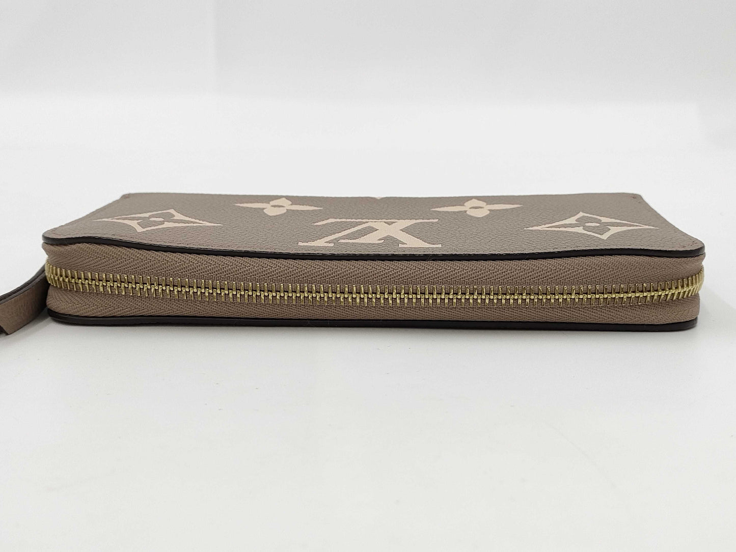 LOUIS VUITTON Monogram Empreinte/Tourterelle Creme Wallet