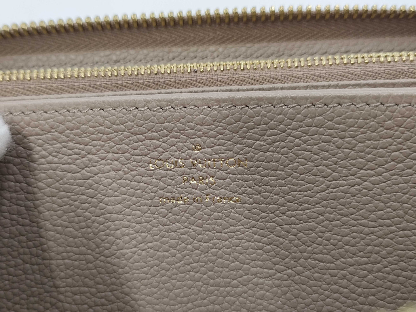 LOUIS VUITTON Monogram Empreinte/Tourterelle Creme Wallet