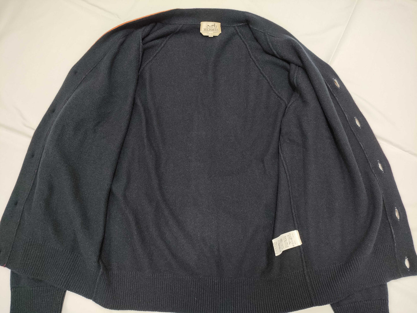 HERMES 100% Cashmere Knit Cardigan