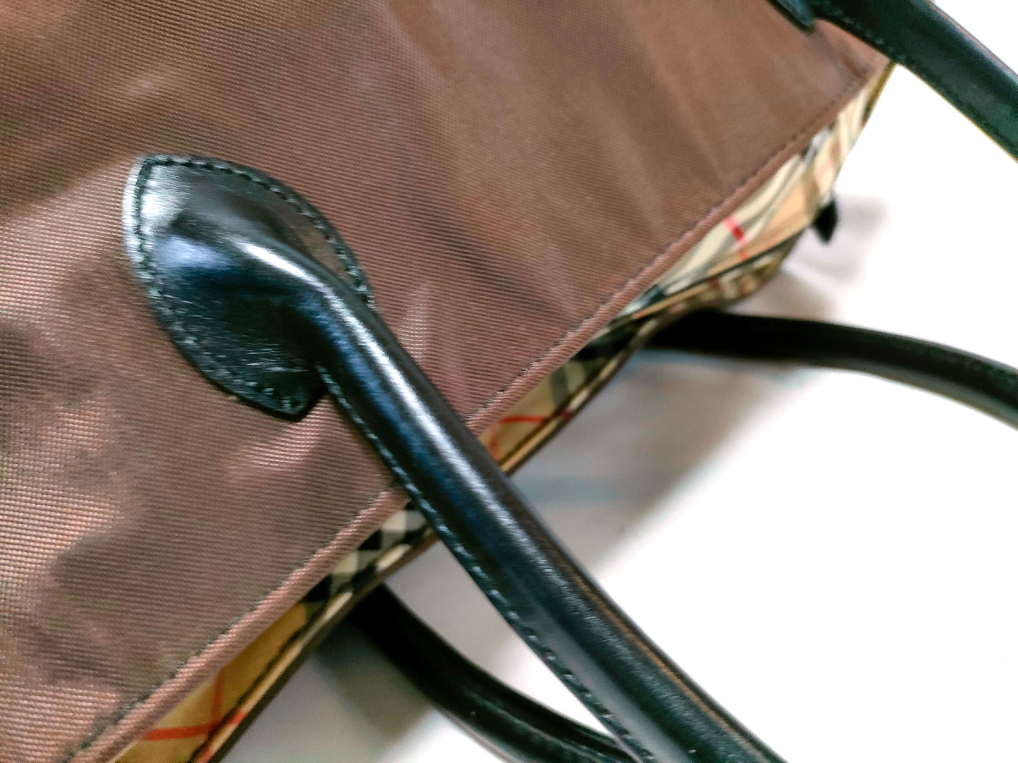 BOTTEGA VENETA Burberry nylon/enamel handbag set