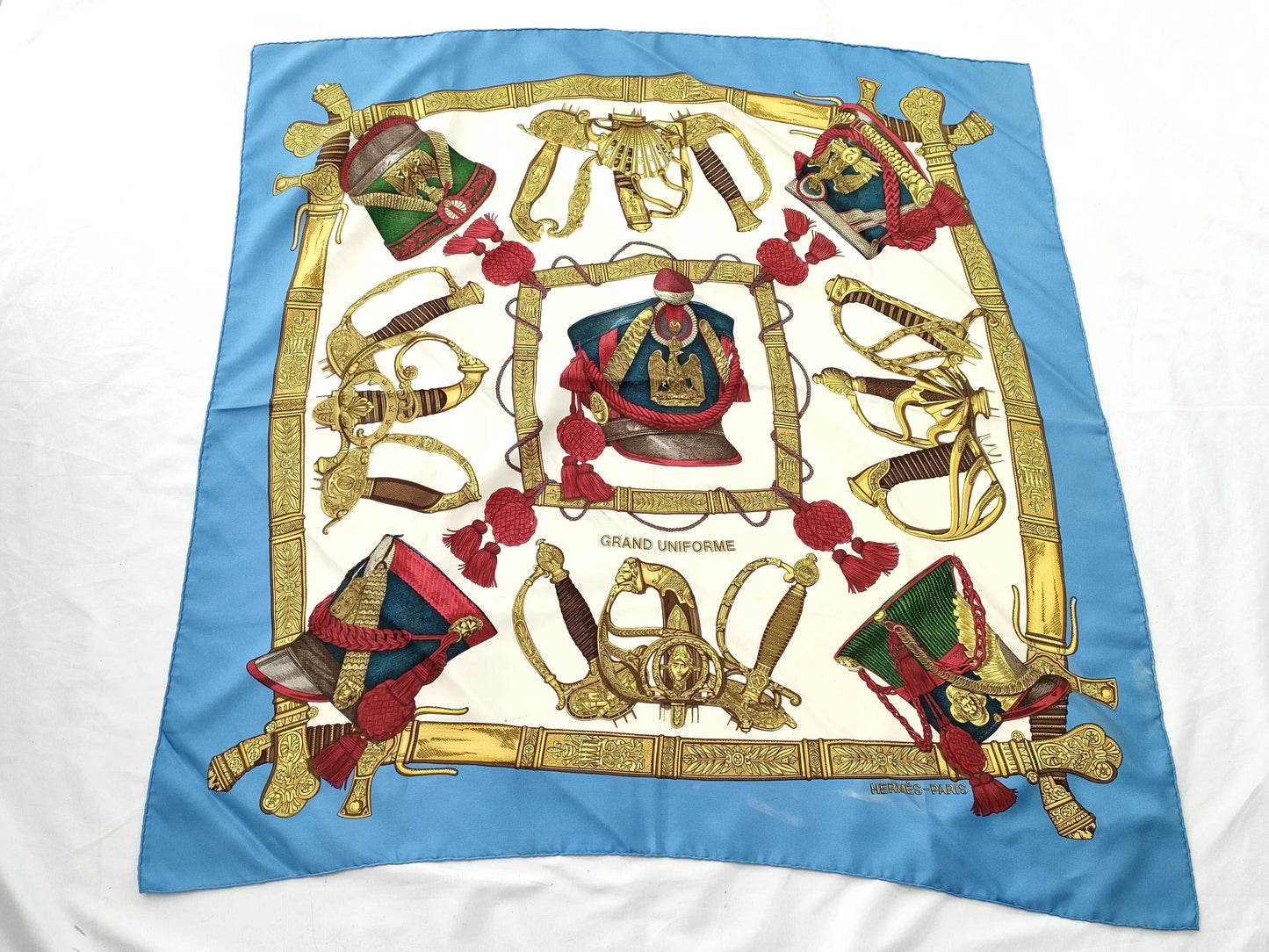 HERMES Carre Grand Uniform Scarf