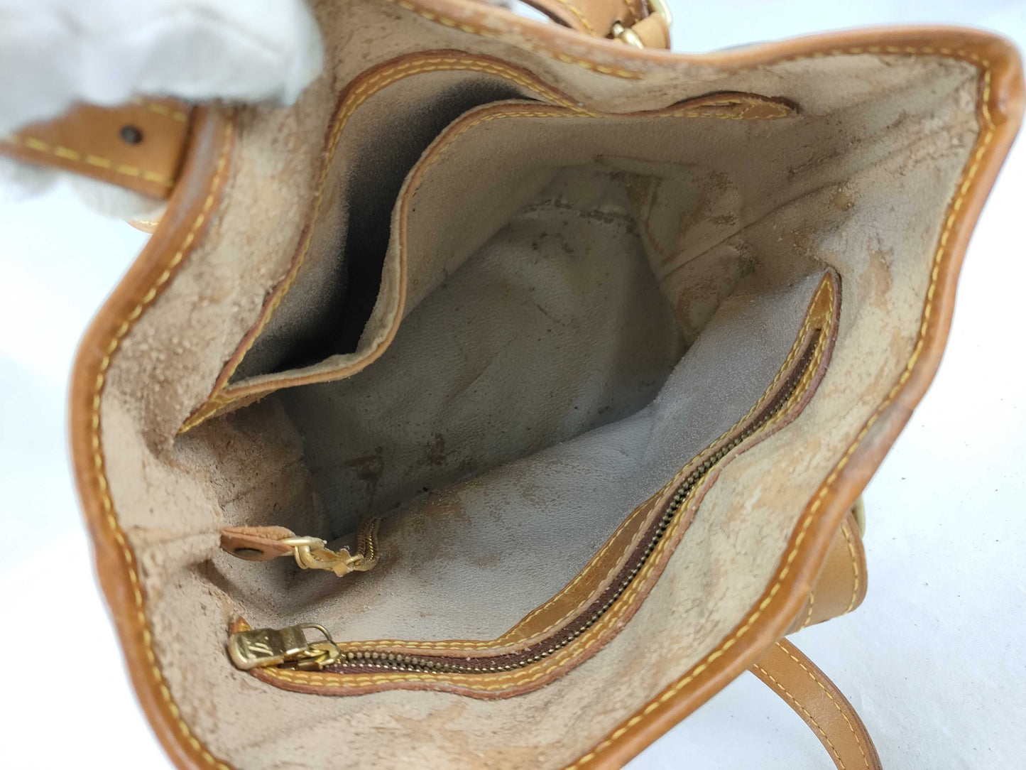 LOUIS VUITTON M42238 Monogram Petit Bucket Tote Bag