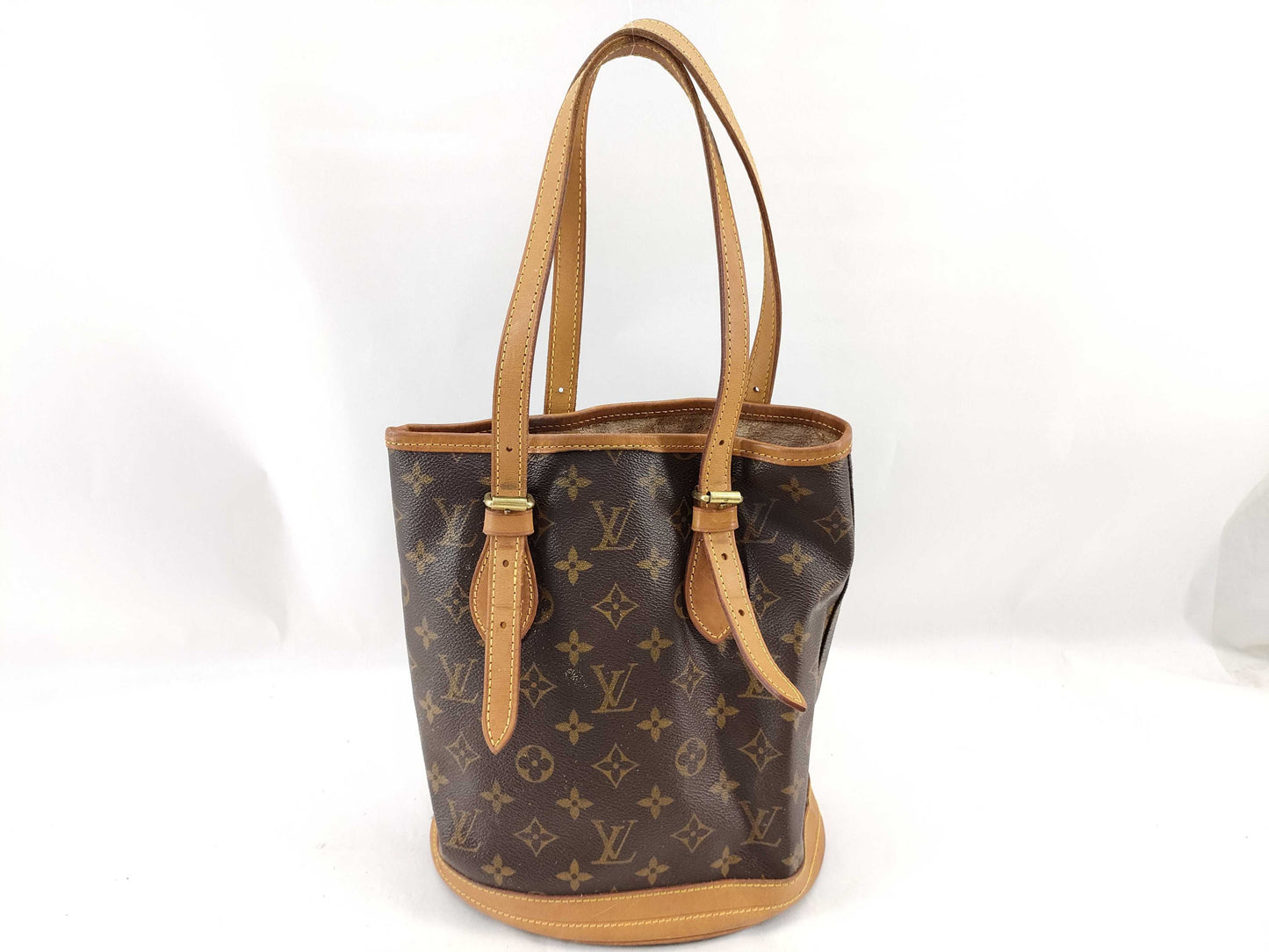 LOUIS VUITTON M42238 Monogram Petit Bucket Tote Bag