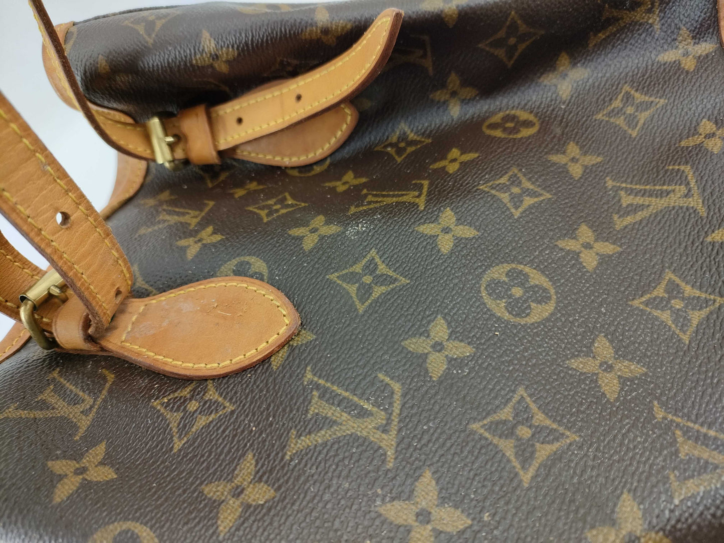 LOUIS VUITTON M42238 Monogram Petit Bucket Tote Bag