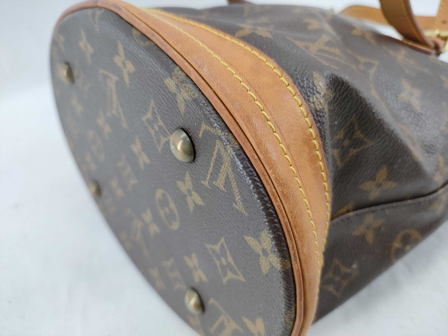 LOUIS VUITTON M42238 Monogram Petit Bucket Tote Bag