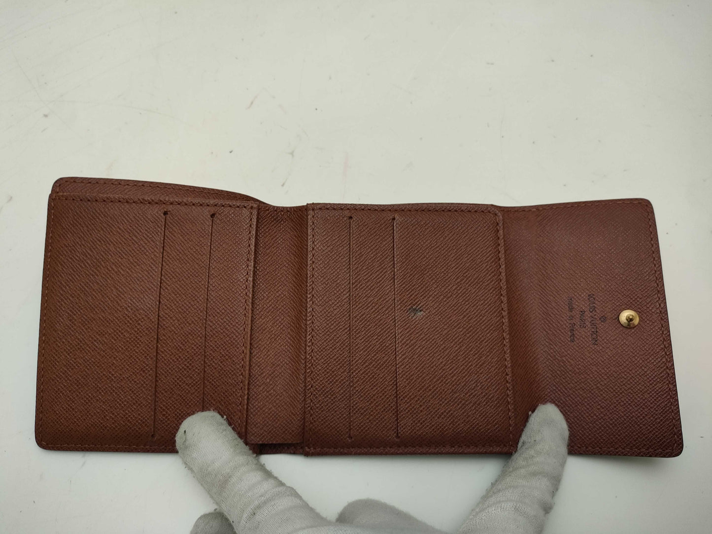 LOUIS VUITTON Monogram Porte Monnaie Carte Credit M61652 Wallet