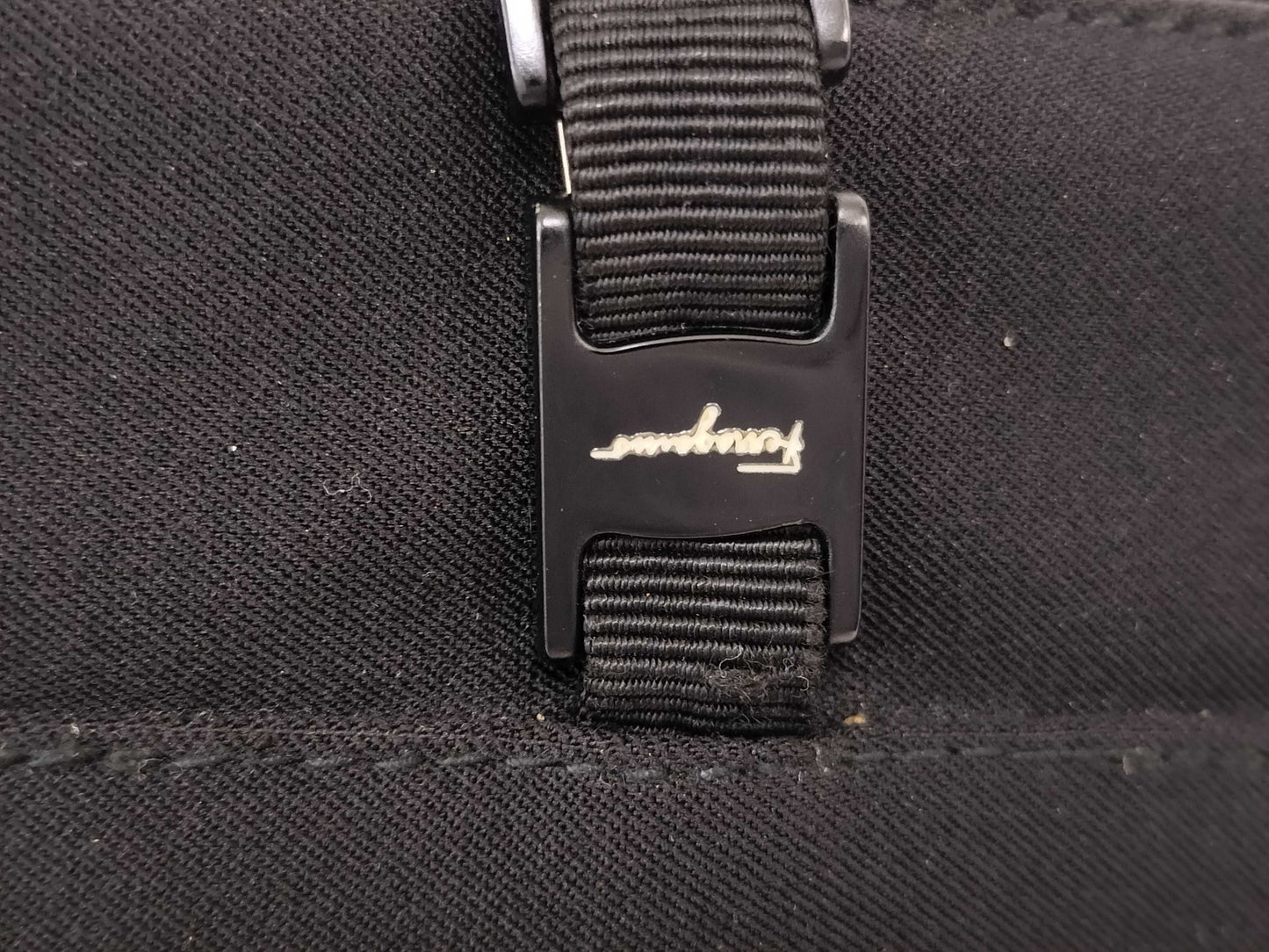 Salvatore Ferragamo Vara Chain Nylon Tote Bag