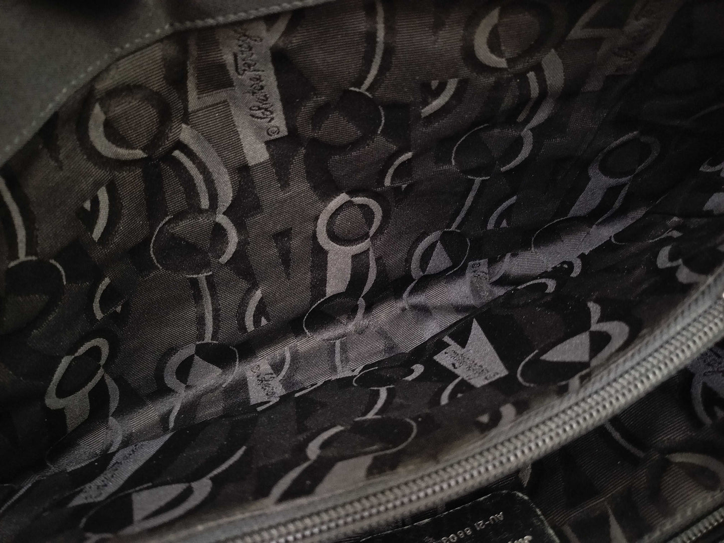 Salvatore Ferragamo Vara Chain Nylon Tote Bag