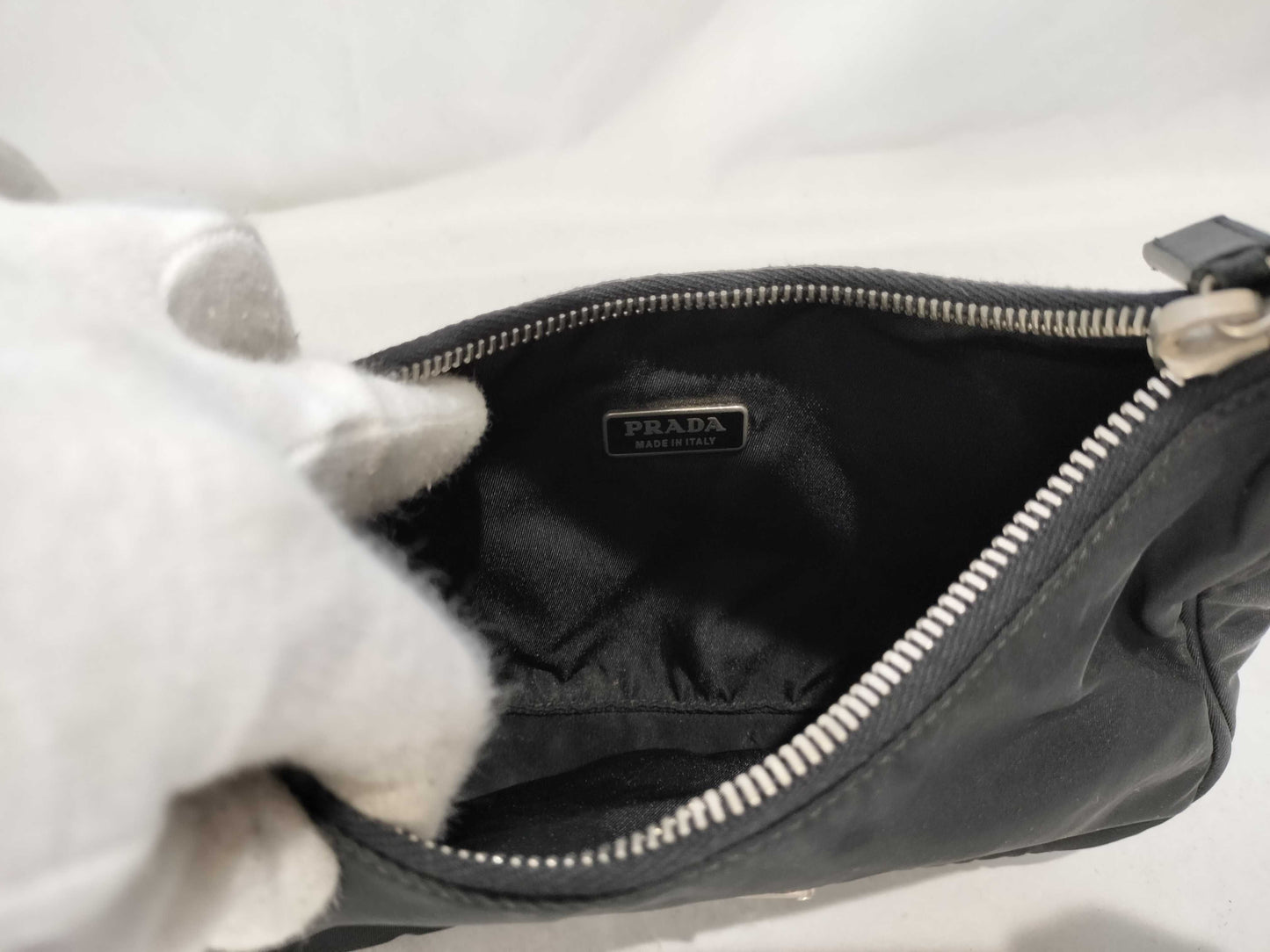 PRADA Nylon Mini Pouch Handbag