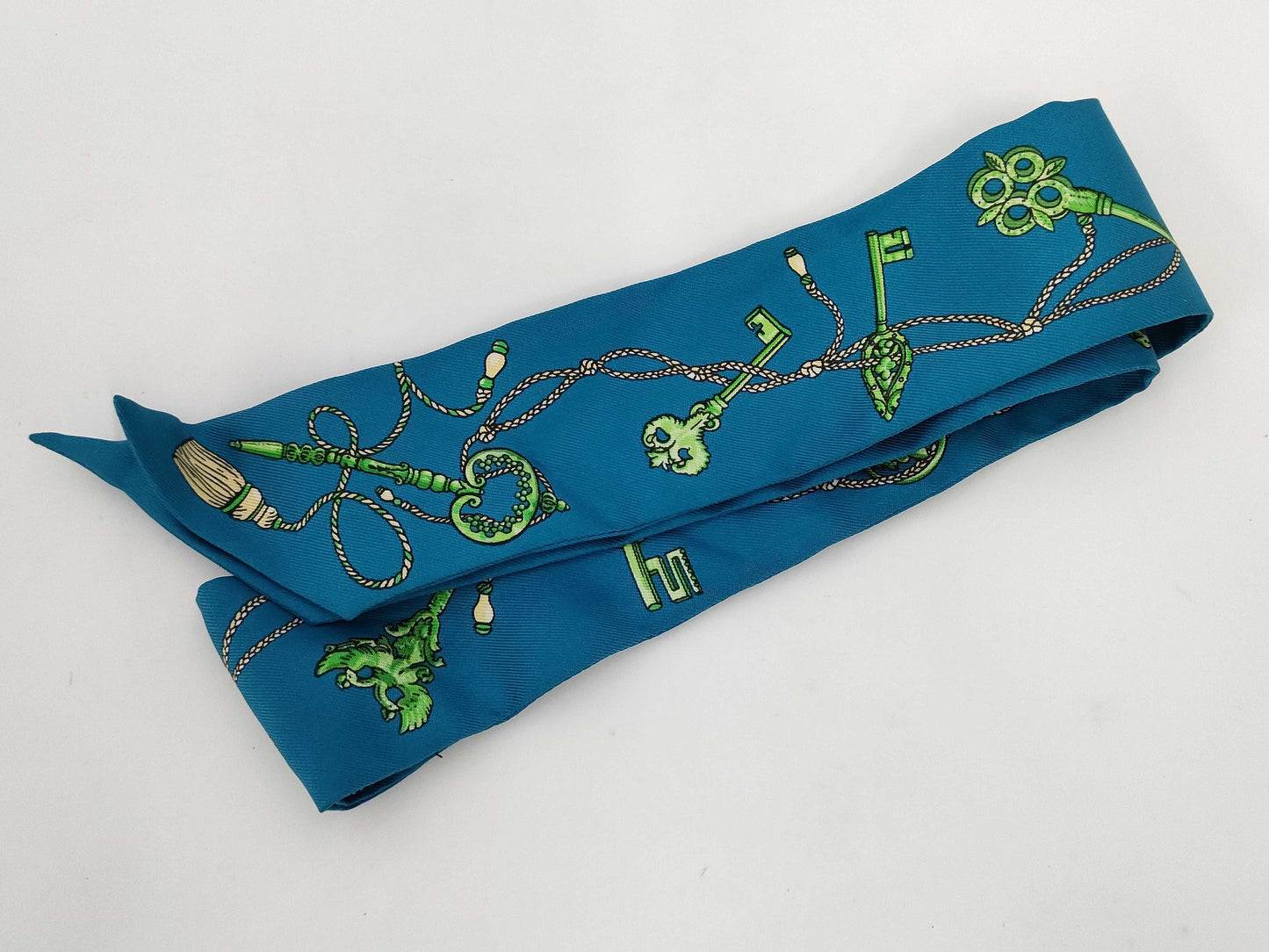 HERMES Twilly Blue Other Accessories