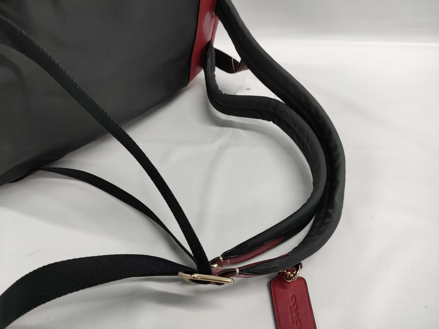 COACH Signature F31372 PVC and Leather Cherry Backpack
